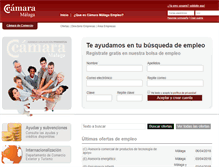 Tablet Screenshot of camaramalagaempleo.com